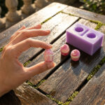 Mini Stampo in Silicone Cupcake a 2 Cavità per Wax Melt, Inserti per Candele, Sapone Fai da Te, Miniature per Casa delle Bambole, Forma per Argilla Polimerica