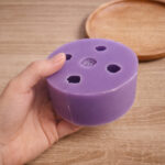Eple Silikonform med 4 Hull for Wax Melts, Lysinnlegg, Såpelaging, Dukkehusminiatyrer og Polymerleire - Bilde 3