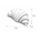 Mini Molde de Silicona para Croissant, Molde Pequeño de 2 Cavidades para Wax Melts, Insertos para Velas, Elaboración de Jabón, Molde de Manualidades de Panadería - Imagen 4