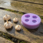 Miniature Garlic Silicone Mold, 1:6 Dollhouse Food Mold, Tiny Garlic Mold, Polymer Clay Resin Mold, Mini Kitchen Grocery DIY Craft