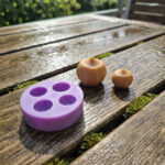 Miniature Hazelnut Silicone Mold, 1:6 Dollhouse Food Mold, Tiny Nut Mold for Polymer Clay, Resin Charms, Miniature DIY Crafts