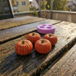 Miniature Pumpkin Silicone Mold, Tiny Vegetable Food Mold for Dollhouse, Polymer Clay Mold, Resin Charm Mold, Mini Pumpkin DIY Craft