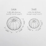 Miniature Pumpkin Silicone Mold, Tiny Vegetable Food Mold for Dollhouse, Polymer Clay Mold, Resin Charm Mold, Mini Pumpkin DIY Craft - Image 2