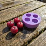 Moule en silicone pour cerise miniature, moule alimentaire pour maison de poupée 1:12, petit moule à fruit en forme de cerise pour pâte polymère, fabrication de breloques en résine, aliments miniatures