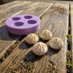Mini moule en silicone pour bao vapeur, moule chinois pour bao dim sum, nourriture asiatique miniature pour maison de poupée à l’échelle 1:6, moule pour pâte polymère et breloques en résine